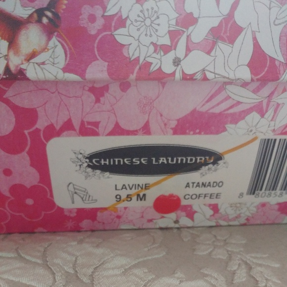 Chinese Laundry Strapy Platform Brown Leather Heal - Picture 5 of 6